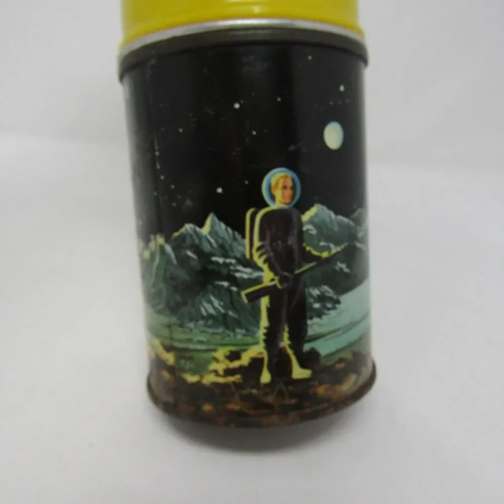Vintage Tom Corbett Space Cadet Thermos Bottle Aladdin 1952 Sci-Fi Collectible